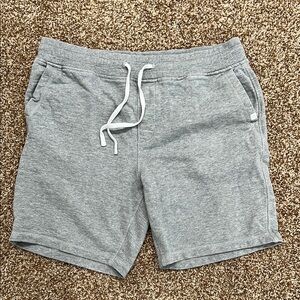 Mens Outerknown French terry pull on short. Large. Grey